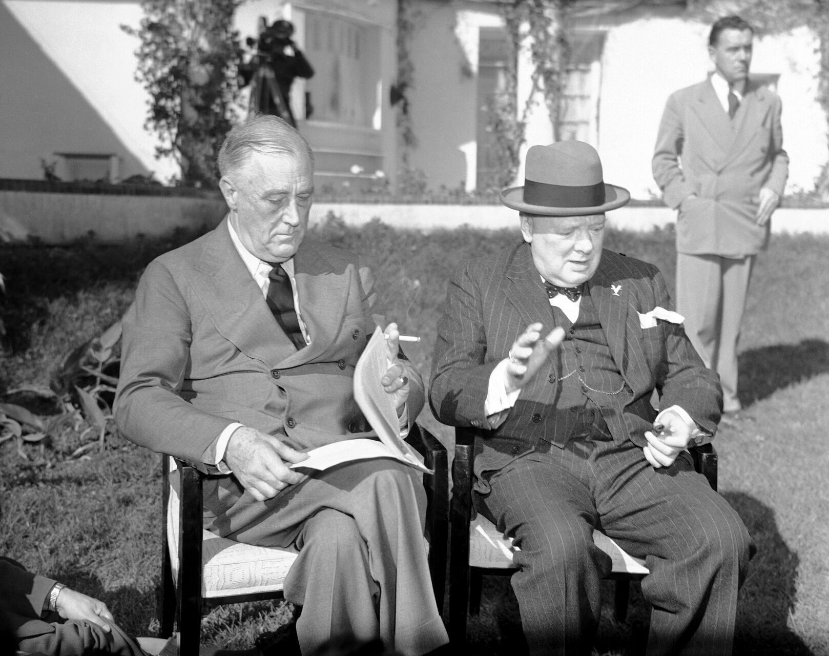 1943: Franklin D. Roosevelt and Winston Churchill